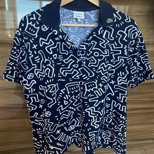 Lacoste x Keith Haring Polo T-shirt Size 36